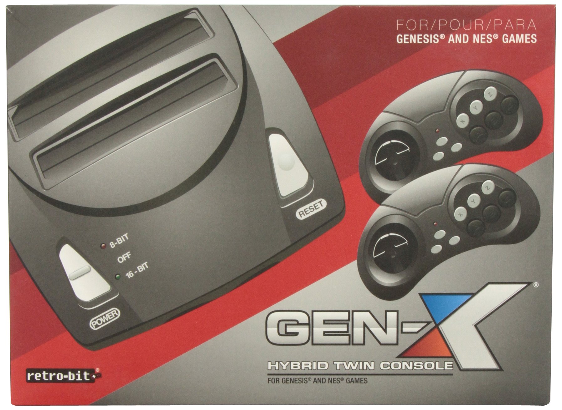 Amazon.com: Retro-Bit Gen X Hybrid Twin Console For NES and